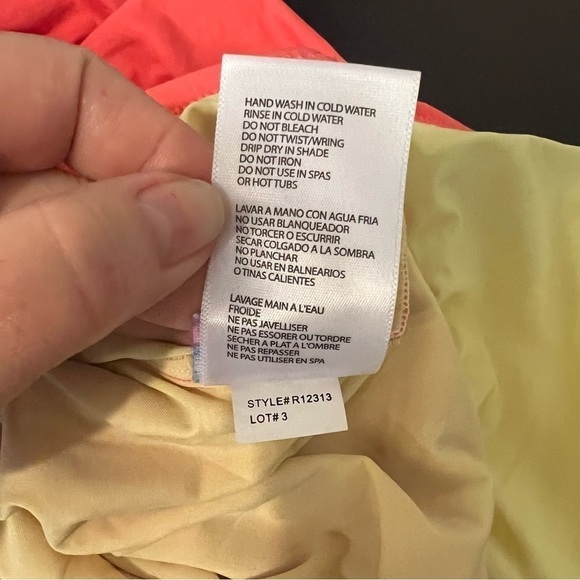 Coco Rave body contouring one piece swimsuit, orange, full coverage overskirt M - Picture 11 of 16